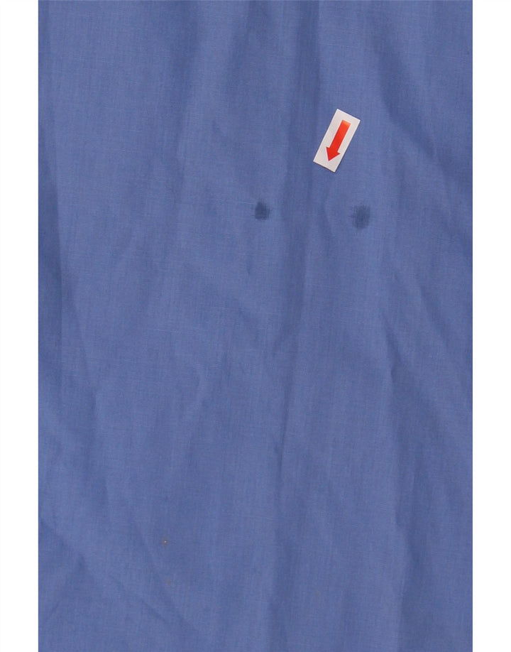 ST. BERNARD Mens Shirt Size 42 16 1/2 Large Blue Polyester Vintage St. Bernard and Second-Hand St. Bernard from Messina Hembry 