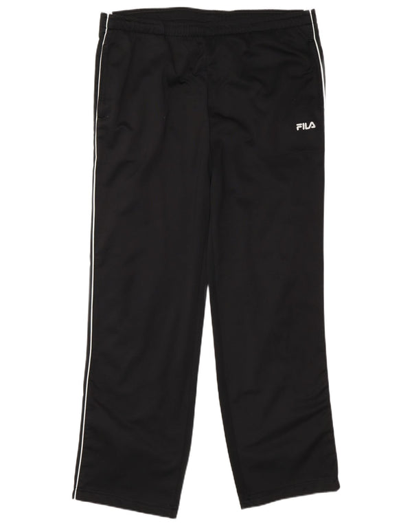 Fila Mens Tracksuit Trousers Large Black Colourblock Polyester