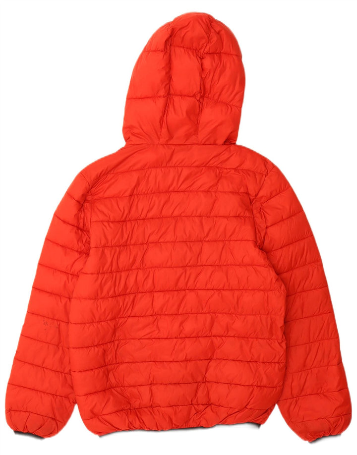 Benetton Veste matelassée à capuche Garçon 10-11 ans Rouge Polyamide