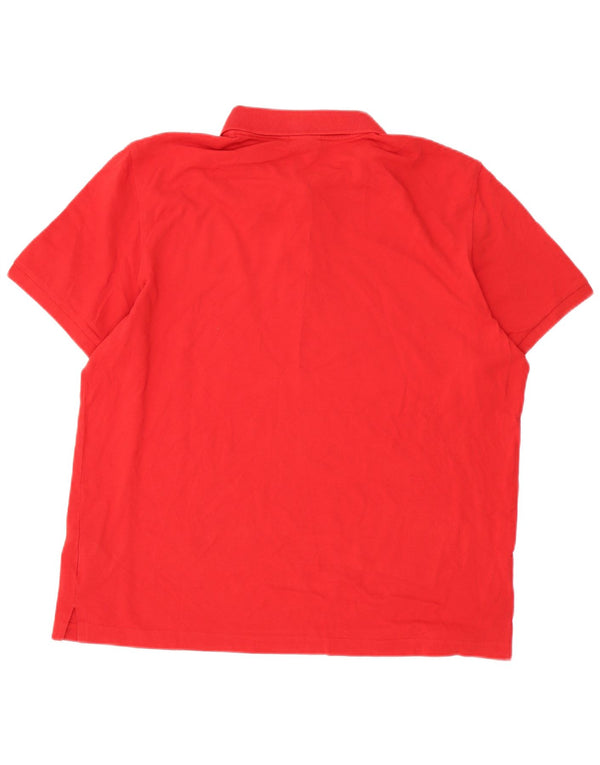 Lotto Mens Regular Fit Polo Shirt XL Red Cotton Sports