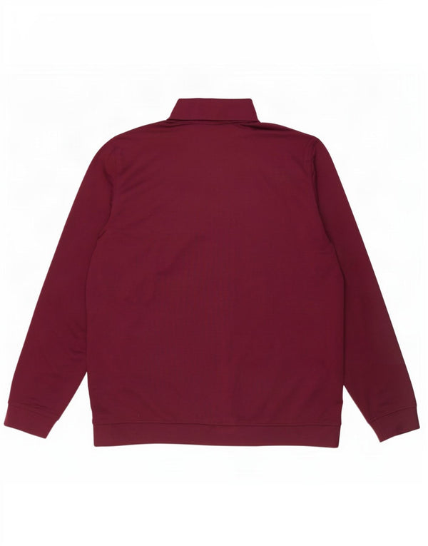 Under Armour Mens Tracksuit Top Jacket XL Burgundy Polyester
