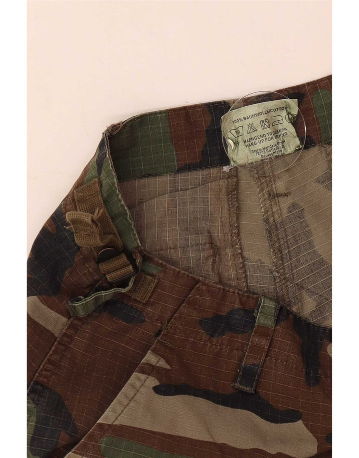 Mil-Tec Mens Straight Cargo Trousers Small W28 L28 Multicoloured Camouflage