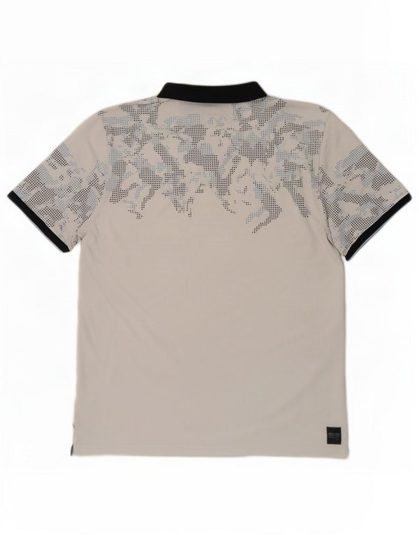 Calvin Klein Polo Homme XL Blanc Camouflage Coton