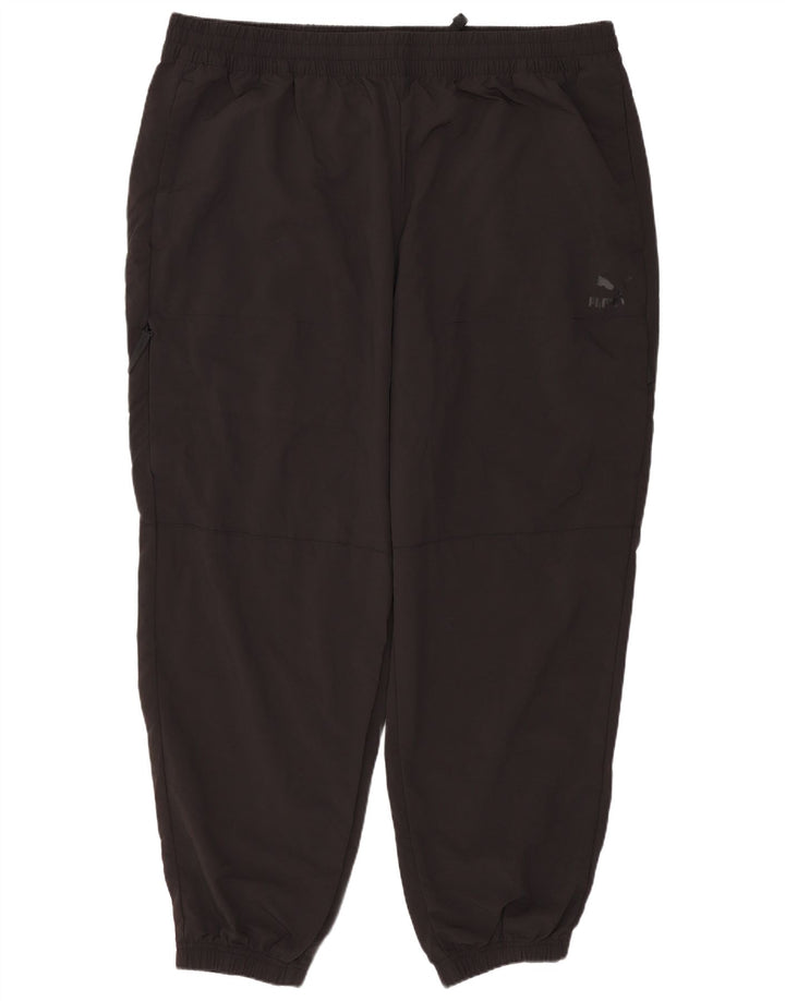 PUMA Mens Tracksuit Trousers Joggers 2XL  Black Polyester
