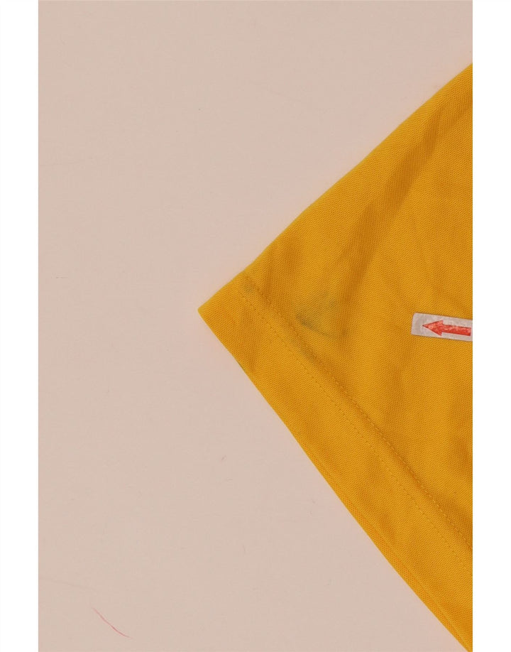 ADIDAS Mens Graphic T-Shirt Top Small Yellow Colourblock Polyester