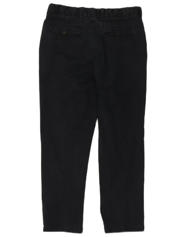 Calça chino reta masculina Marks & Spencer Blue Harbor W34 L29 marinho