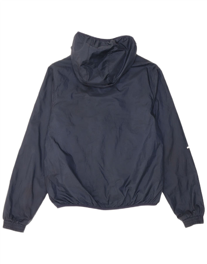 Champion Boys Hooded Rain Jacket 15-16 Years 2XL Navy Blue Polyester