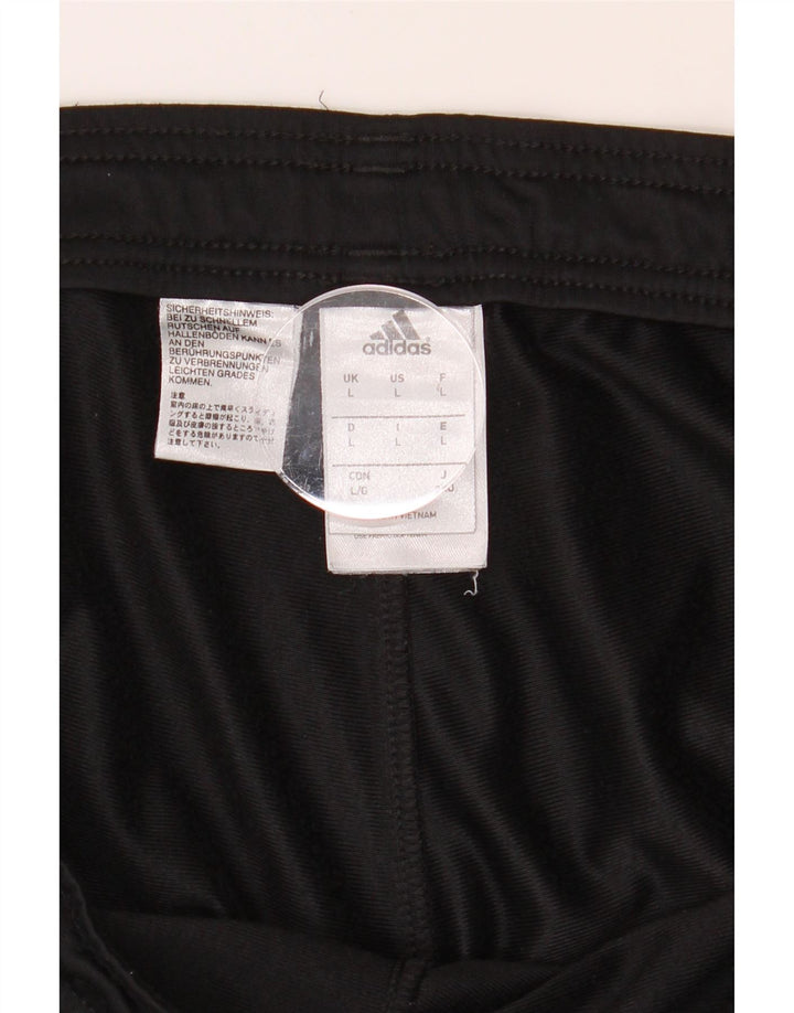 ADIDAS Mens Tracksuit Trousers Joggers Large Black Polyester Vintage Adidas and Second-Hand Adidas from Messina Hembry 