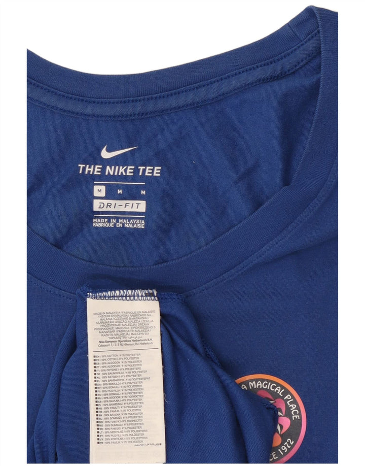 Canotta grafica da uomo Nike Top in cotone blu medio