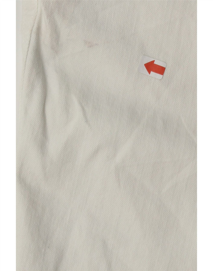 EDDIE BAUER Womens Denim Shorts US 12 Large W32 White Cotton Vintage Eddie Bauer and Second-Hand Eddie Bauer from Messina Hembry 
