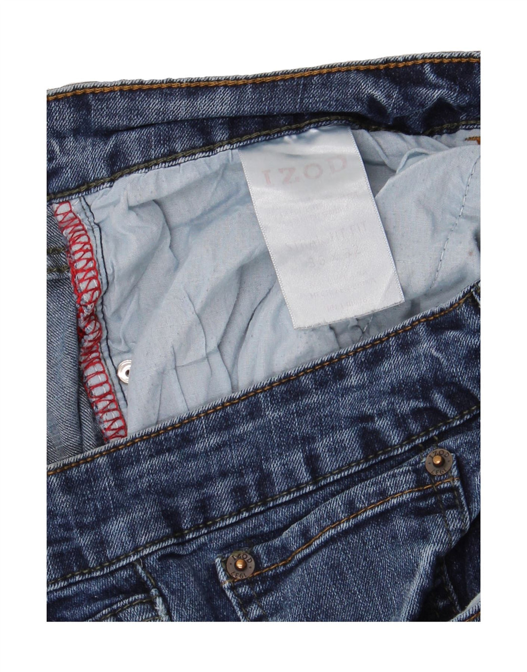 IZOD Mens Straight Jeans W36 L32 Blue Vintage Izod and Second-Hand Izod from Messina Hembry 