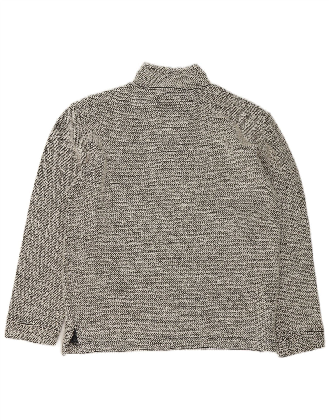 Weird Fish Mens Zip Neck Sweatshirt Jumper Small Grey Cotton