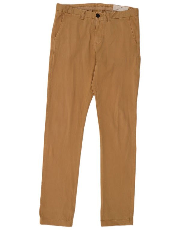 Ikks Herren Slim Chinohose W29 L32 Beige Baumwolle