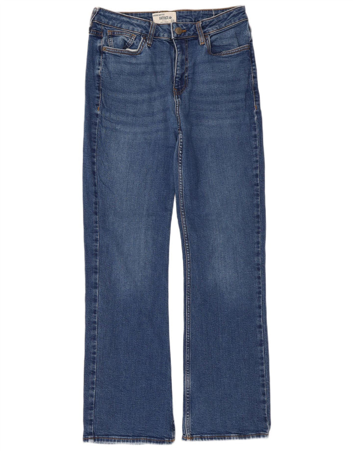 Fat Face Jean Bootcut Femme UK 12 Moyen W30 L29 Bleu Coton