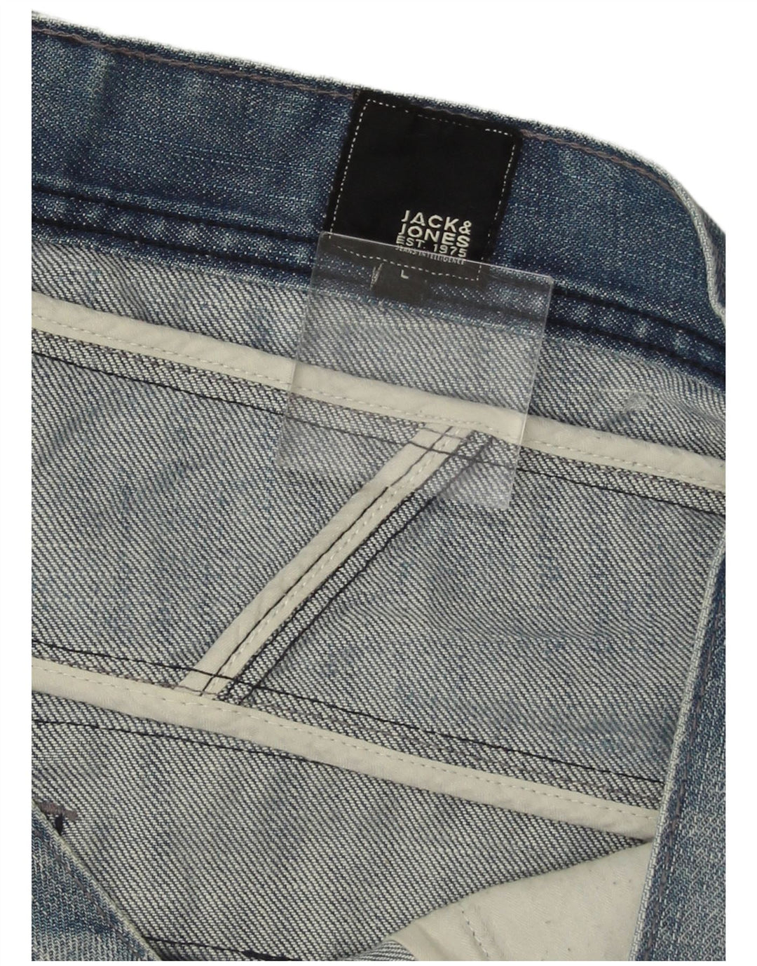 JACK & JONES Pantaloni scurți din blugi pentru bărbați, mari W34, albastru
