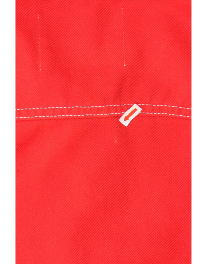 MSGM Womens Denim Jacket EU 38 Medium Red Cotton