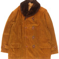 Cappotto da uomo in velluto a coste doppio petto Deserto IT 48 Beige medio Colorblock