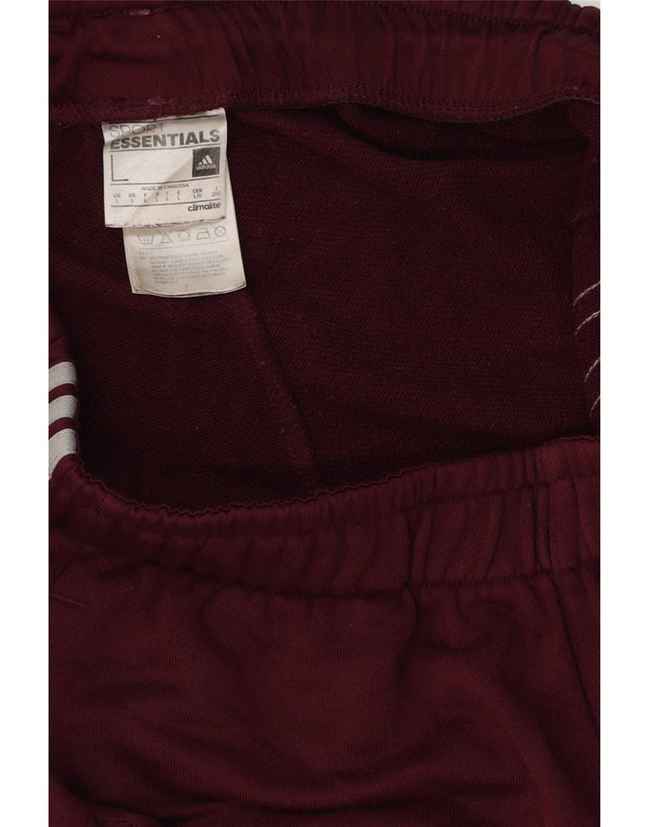 Adidas Mens Climalite Sport Shorts Large Burgundy Polyester
