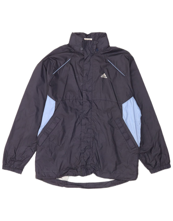 Adidas Meninos Graphic Tracksuit Top Jacket 13-14 Anos Azul Marinho Colorblock