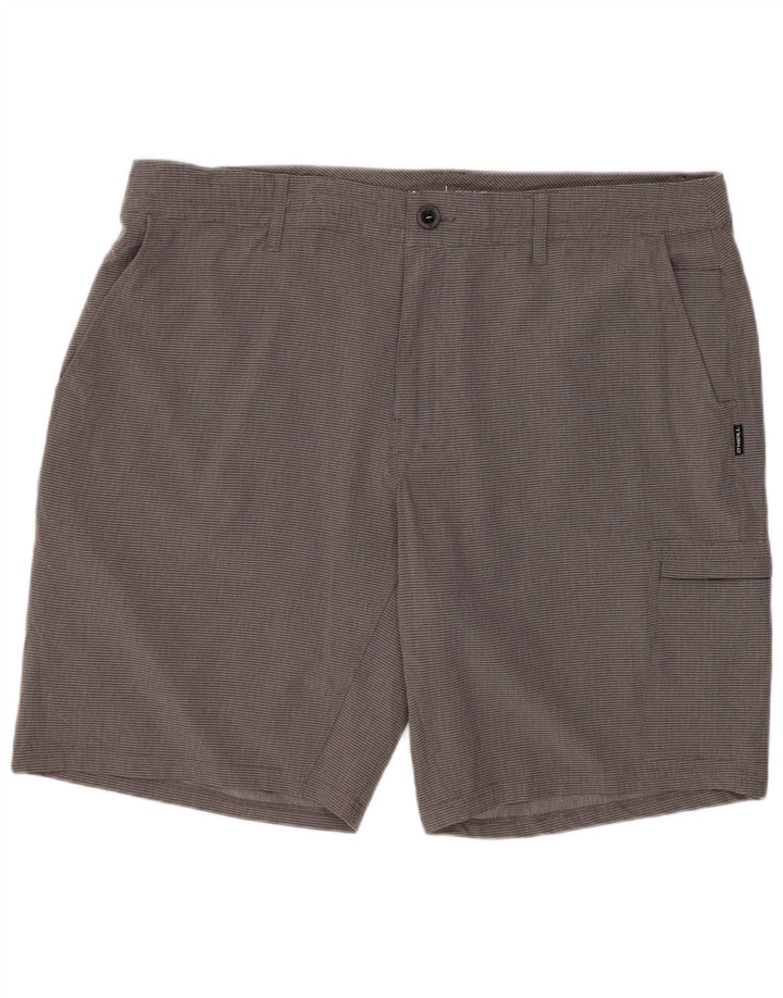 Pantaloncini cargo da uomo O'Neill W38 XL Poliestere a righe grigie