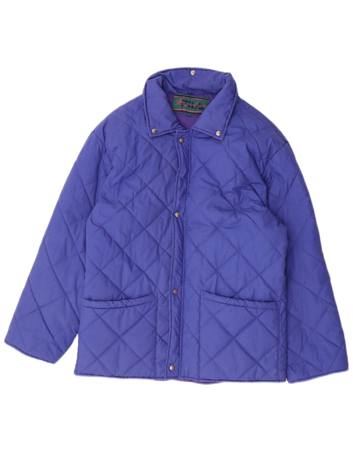 Fila Mens Quilted Jacket IT 50 Large Blue