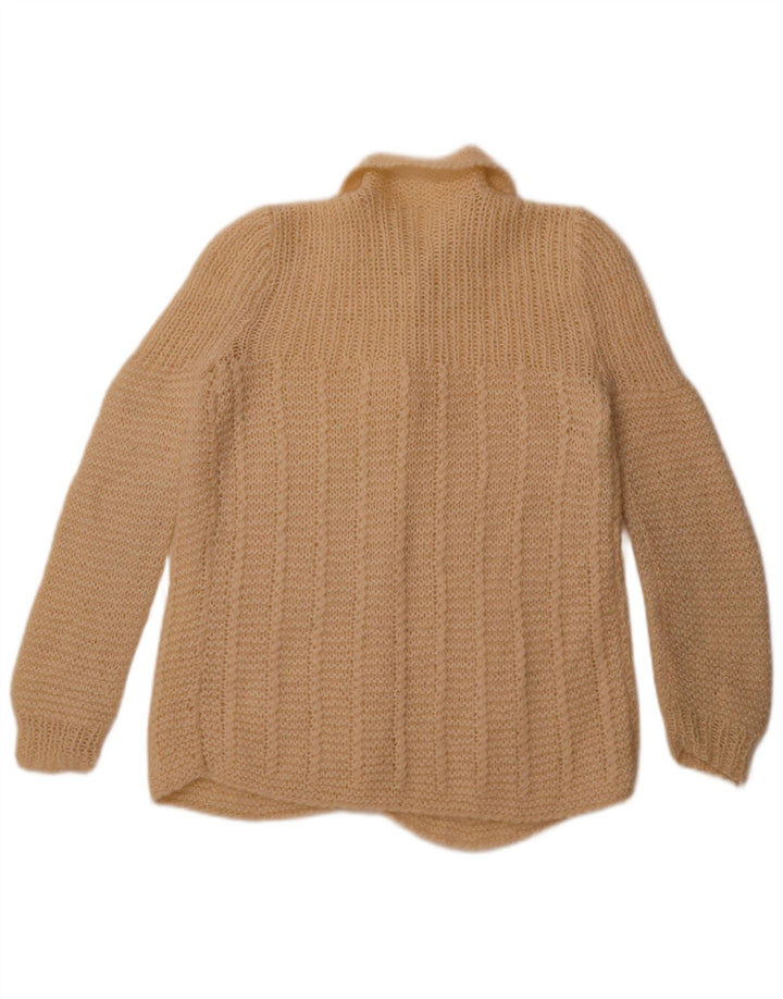 Vintage Womens Cardigan Sweater UK 14 Medium Beige