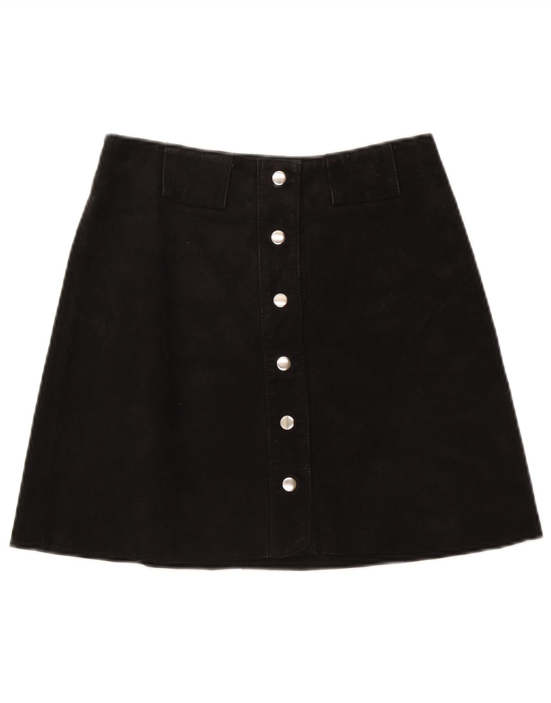 Mini saia feminina vintage W27 pequena preta