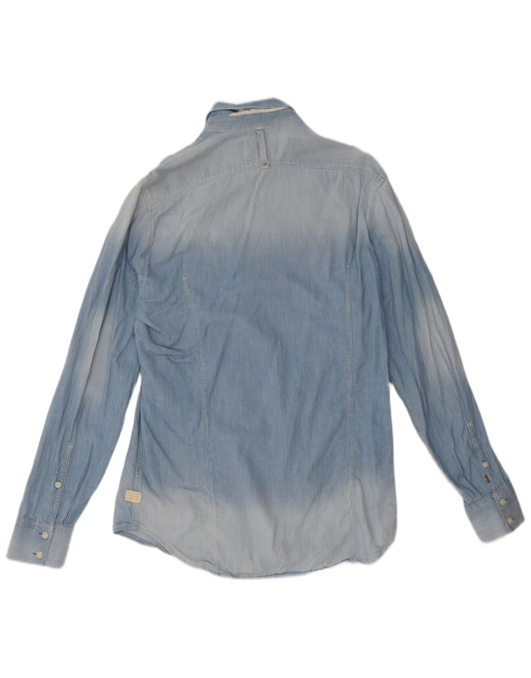 G-Star Mens Denim Shirt Medium Blue Cotton