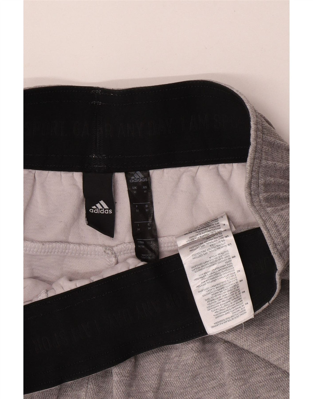 Adidas Mens Sport Shorts Medium  Grey Cotton