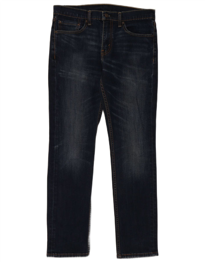 Levi's Mens 511 Slim Jeans W32 L32 Navy Blue Cotton
