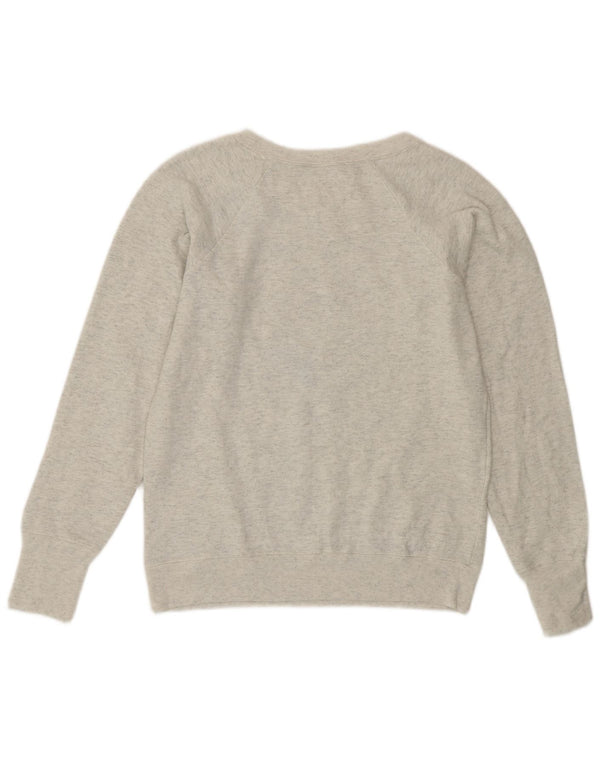 Champion Womens Graphic Oversized Φούτερ Jumper UK 10 Small Grey