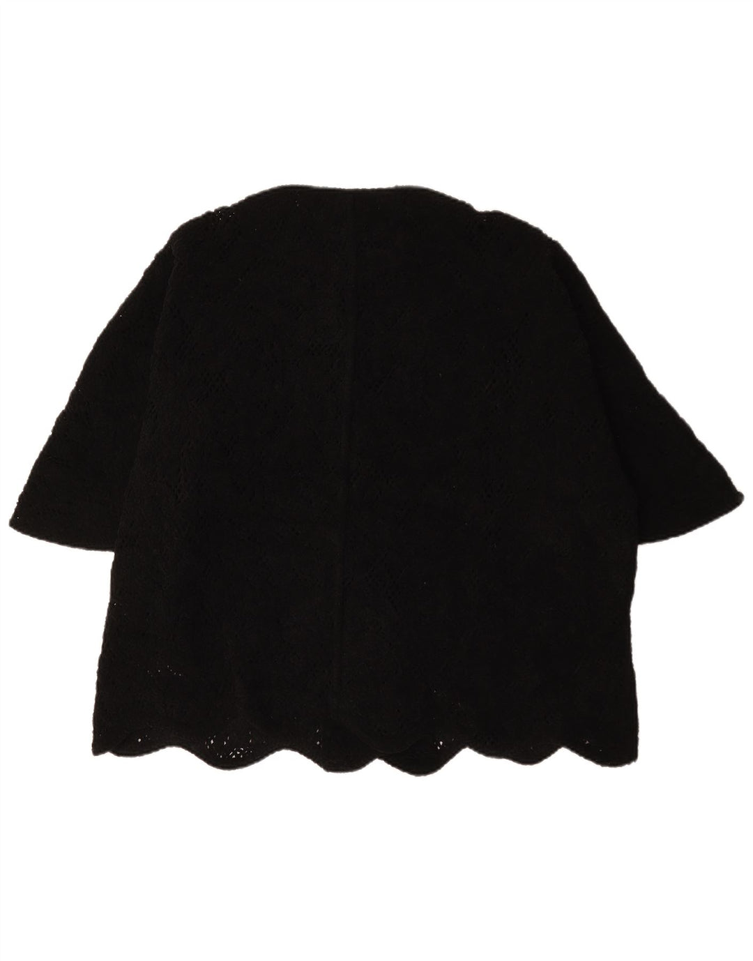 Blazer supradimensionat cu mânecă scurtă pentru femei Zara UK 14 Medium Black
