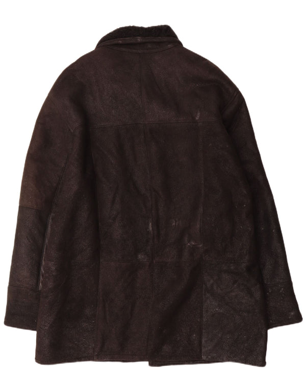 Paolo Negrato Veste en peau de mouton pour homme IT 52 XL Cuir noir