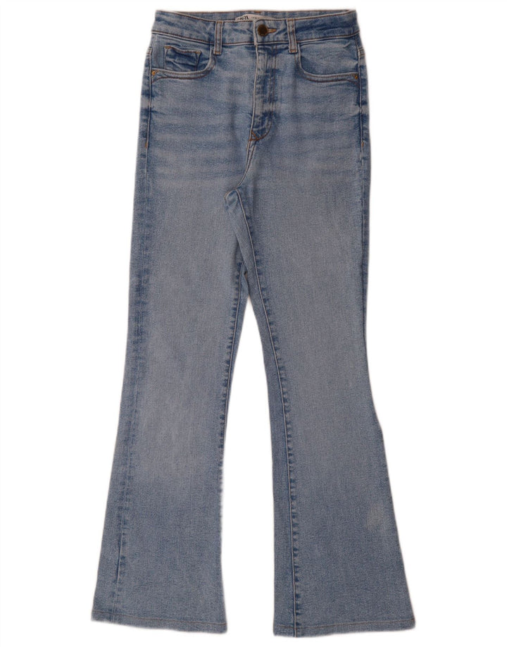 Zara Womens Flared Jeans EU 36 XS W27 L29 Blue