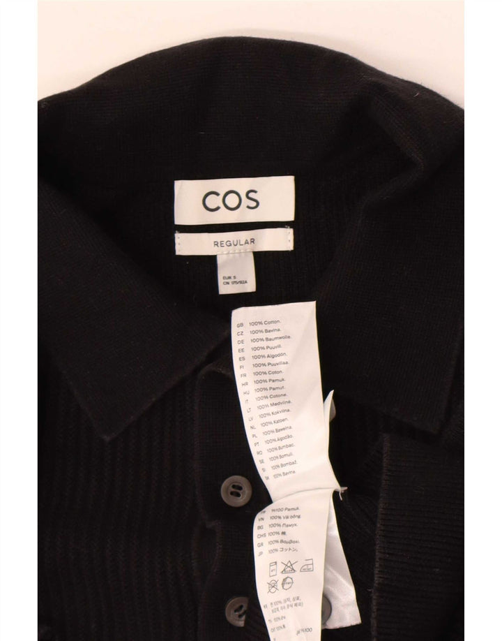 Tricou polo Cos pentru bărbați, mic, negru, bumbac