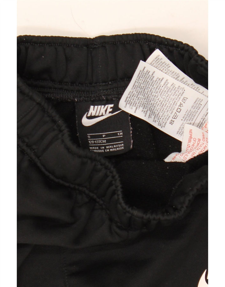 Nike Boys Tracksuit Trousers Joggers 8-9 Years Small  Black Polyester