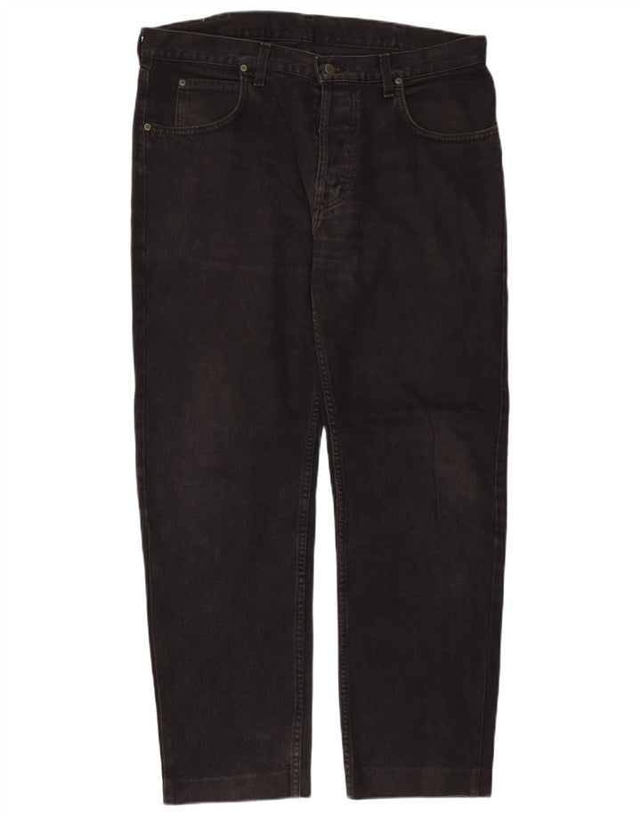 Lee Mens Seattle Straight Jeans W38 L30 Black Cotton