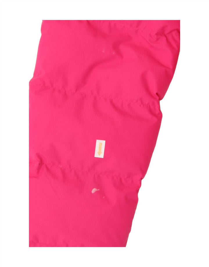 SUPERDRY Womens Hooded Padded Jacket UK 8 Small Pink Polyester Vintage Superdry and Second-Hand Superdry from Messina Hembry 
