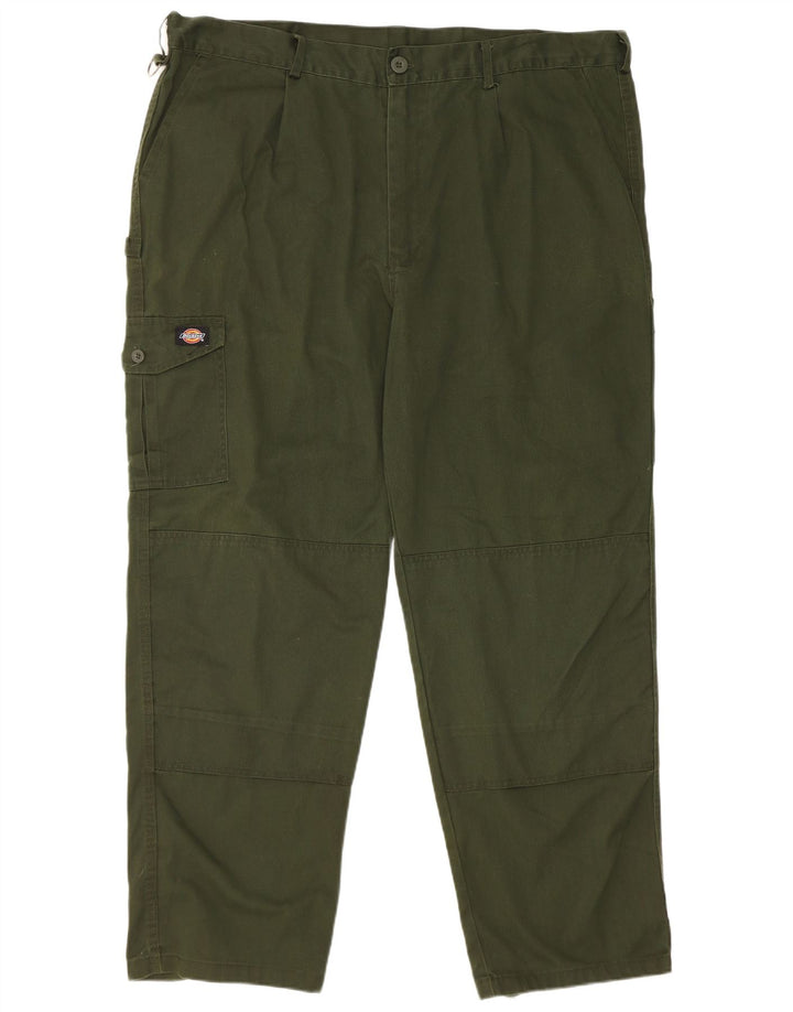 Dickies Mens Tapered Cargo Trousers W44 L30 Green Polyester