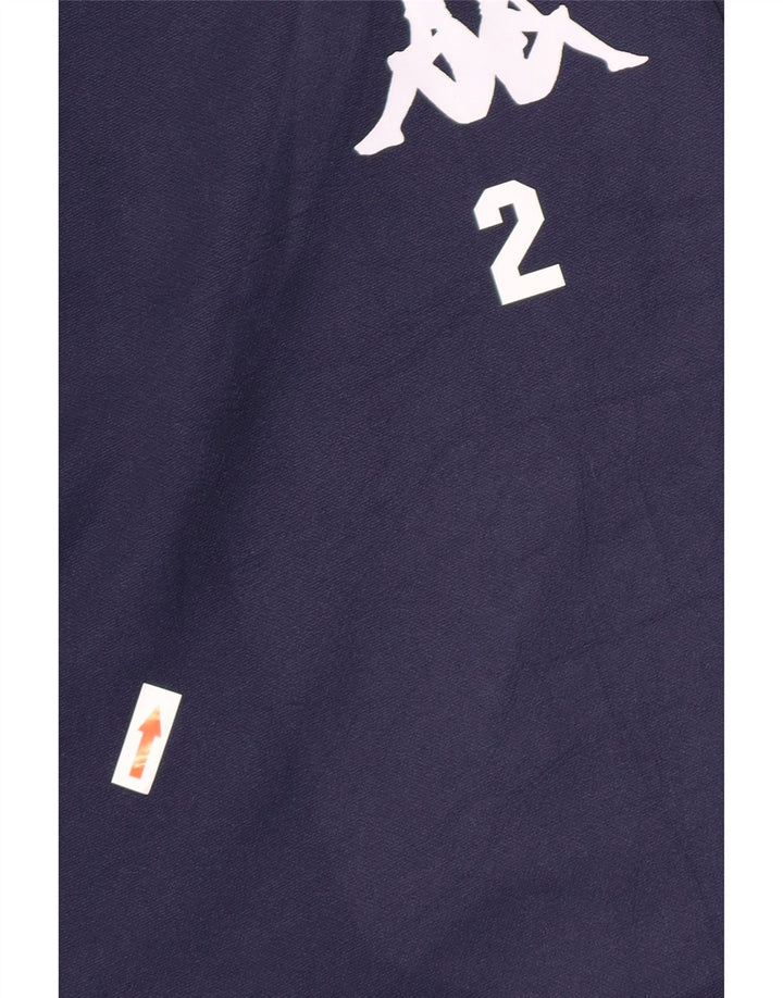 Kappa Mens Bermuda Sport Shorts Medium  Navy Blue Polyester