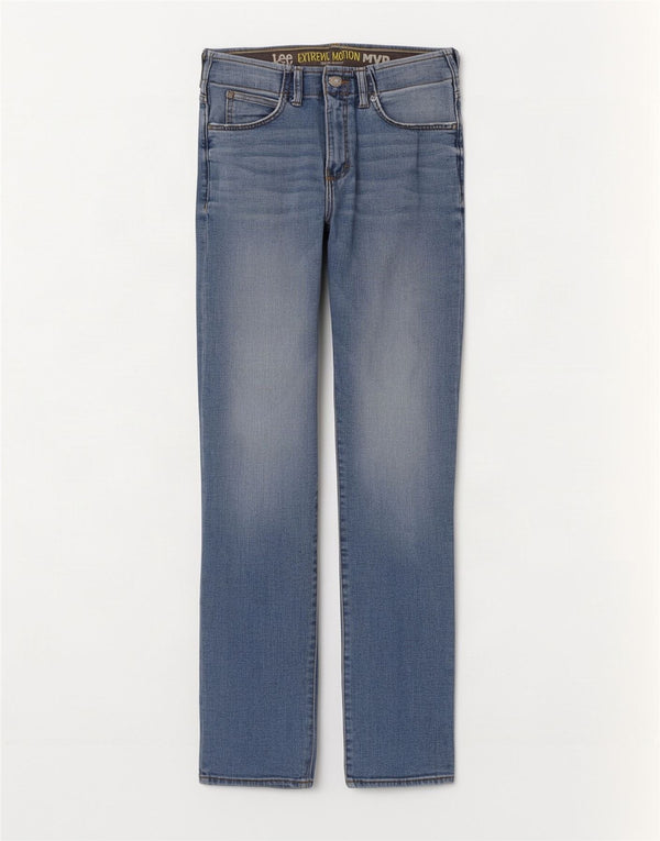 Lee Womens Athletic Fit Tapered Jeans W29 L34 Blå Bomuld