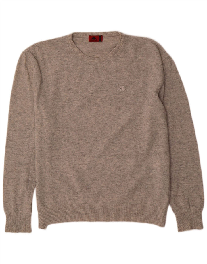Kappa Herre Crew Neck Jumper Sweater XL Grå Uld