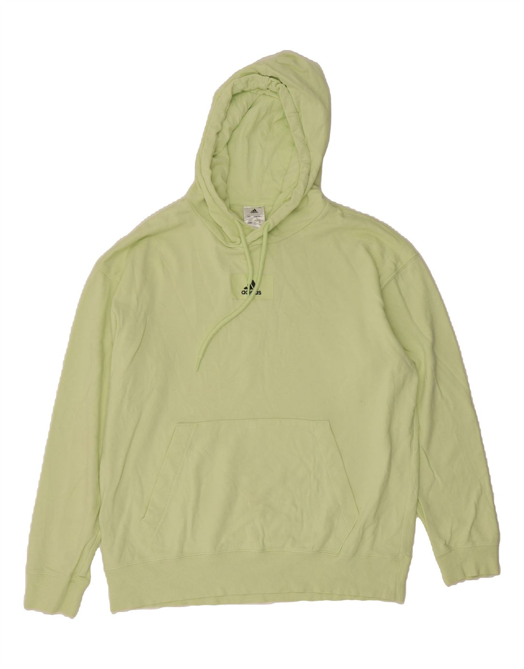 ADIDAS Mens Hoodie Jumper Medium Green Cotton Vintage Adidas and Second-Hand Adidas from Messina Hembry 