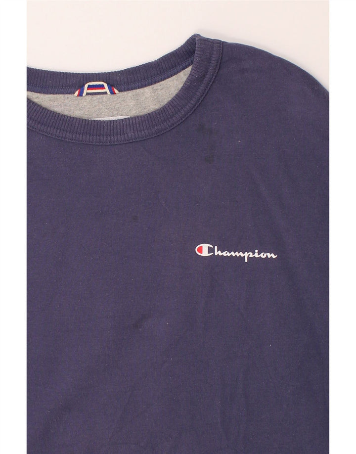 CHAMPION Mens Sweatshirt Jumper XL Navy Blue Cotton Vintage Champion and Second-Hand Champion from Messina Hembry 