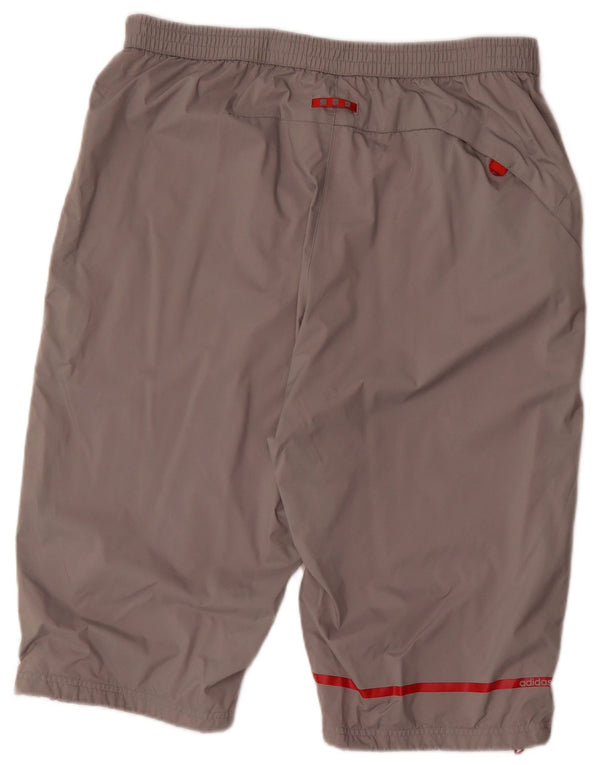 Adidas Mens Bermuda Shorts Large W36 Grey Polyester
