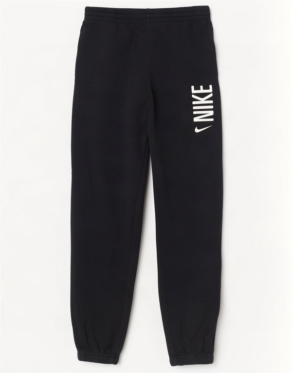Nike Womens Graphic Tracksuit Calças Joggers UK 18 XL Algodão Preto