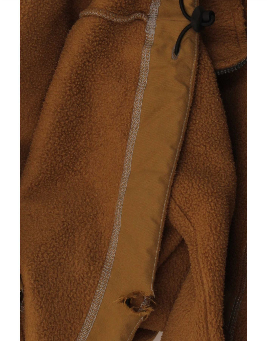 Murphy & Nye Mens Zip Neck Fleece Jumper Large Beige Polyester