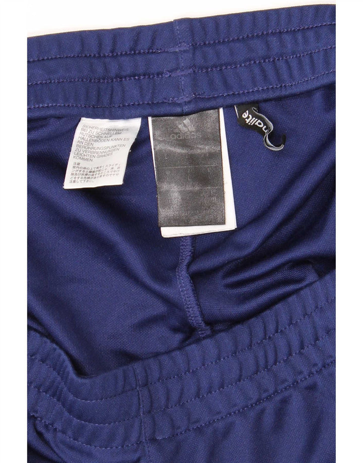 Pantaloni da tuta Adidas Climalite da uomo di grandi dimensioni in poliestere blu navy