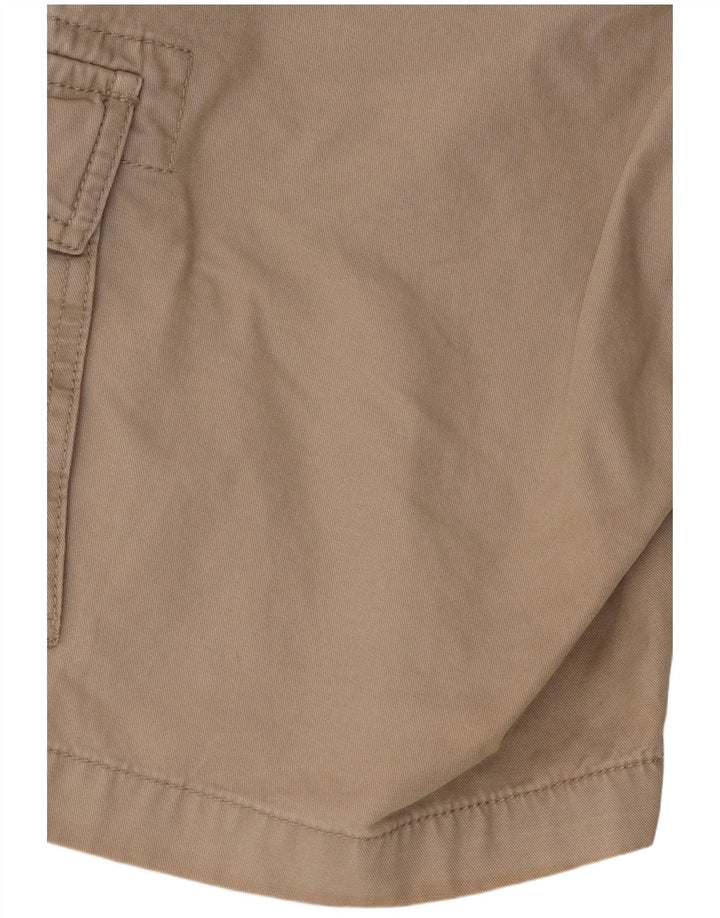 Dack's Mens Regular Fit Cargo Shorts IT 48 Medium W32 Beige Cotton