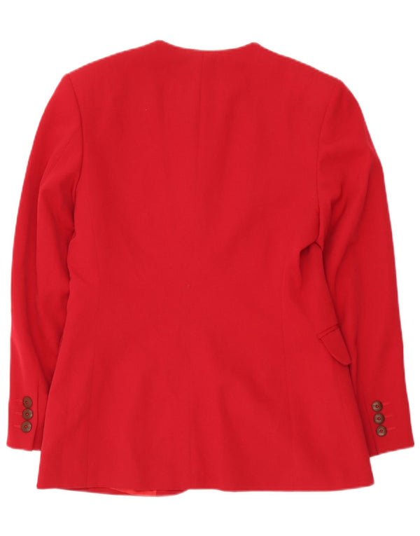 Seventy Damen-Blazer mit 2 Knöpfen, IT 44, mittelrote Schurwolle